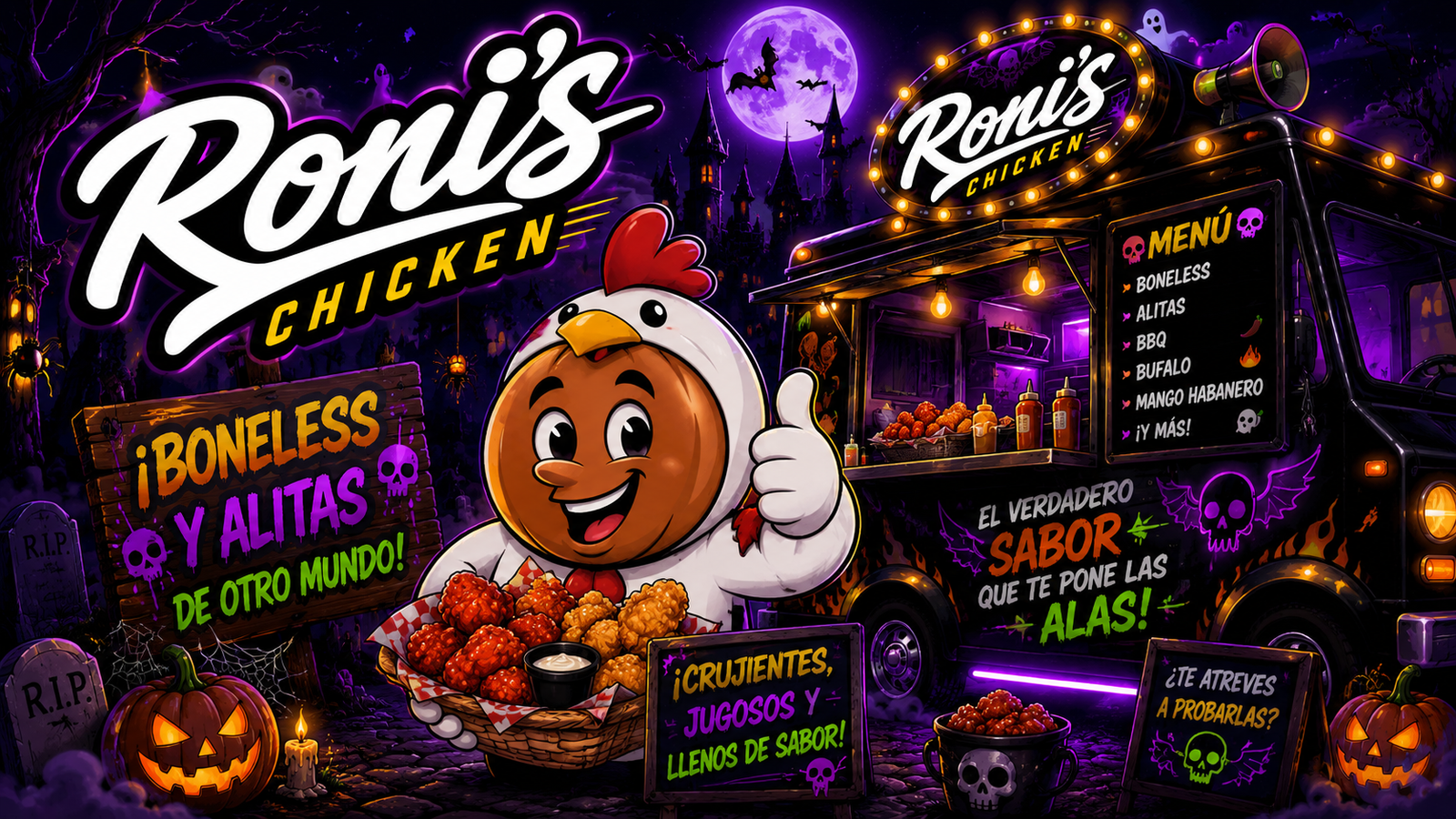 Roni's Chicken: boneless y alitas para sobrevivir al laberinto