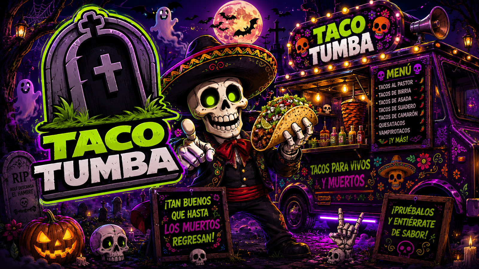 Taco Tumba: tacos del más allá en Spooky Town 2026